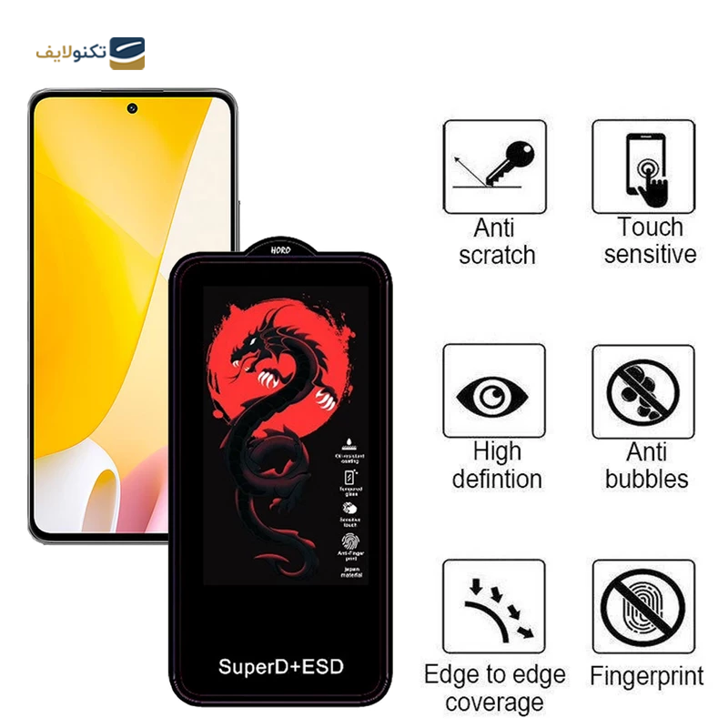 gallery-گلس گوشی شیائومی Redmi Note 12T Pro - 11T Pro Plus اپیکوی مدل Dragon ESD copy.png
