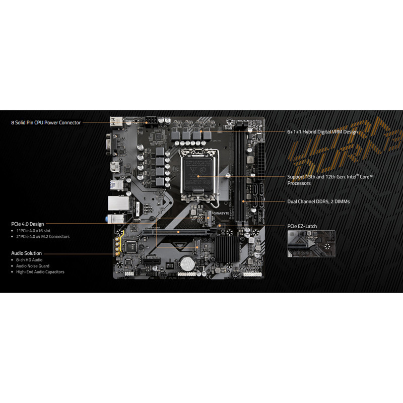 مادربرد گیگابایت مدل B760M H (rev. 1.0)