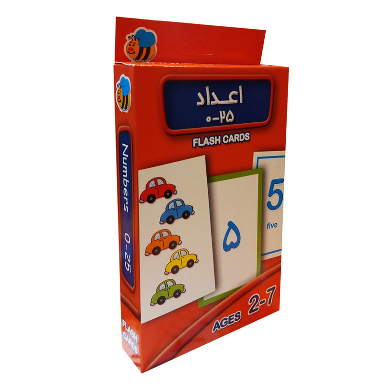 فلش کارت اعداد 0-25 اثر سوسن ژالی نشر عسل نشر
