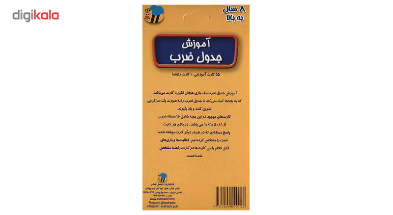 فلش کارت آموزش جدول ضرب اثر سوسن ژالی
