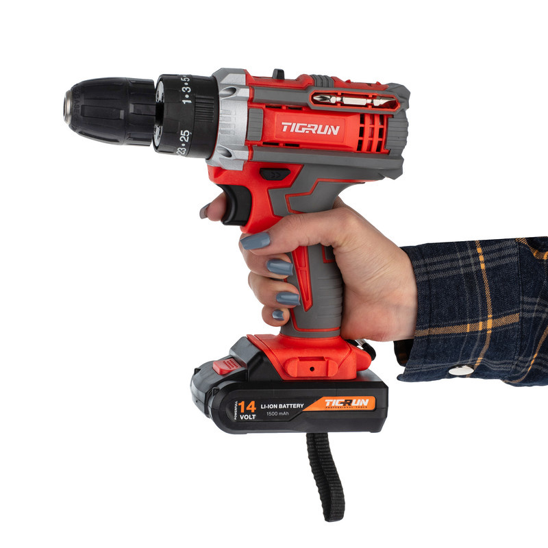 دریل پیچ گوشتی چکشی شارژی تیگران کد TG3014-14V