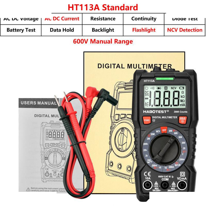 مولتی متر دیجیتال هابوتست مدل HT113A