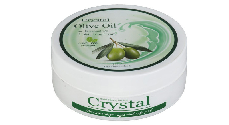 کرم مرطوب کننده کریستال مدل Olive حجم 200 میلی لیتر