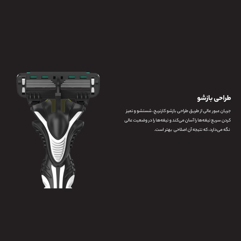 خود تراش دورکو مدل 6 لبه کد SXA100-3 تحت لیسانس بسته 3 عددی