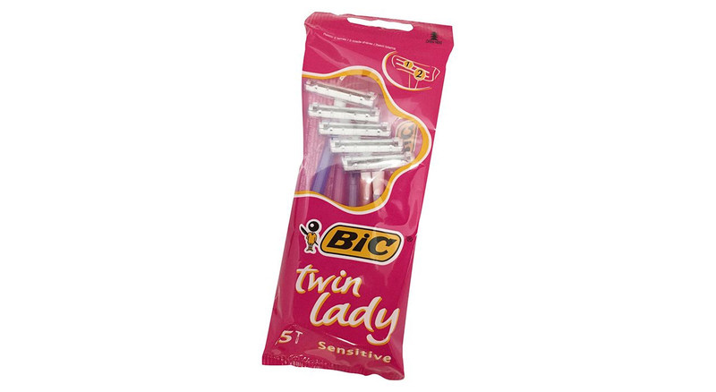 خود تراش بیک مدل Twin Lady Sensitive بسته 5 عددی