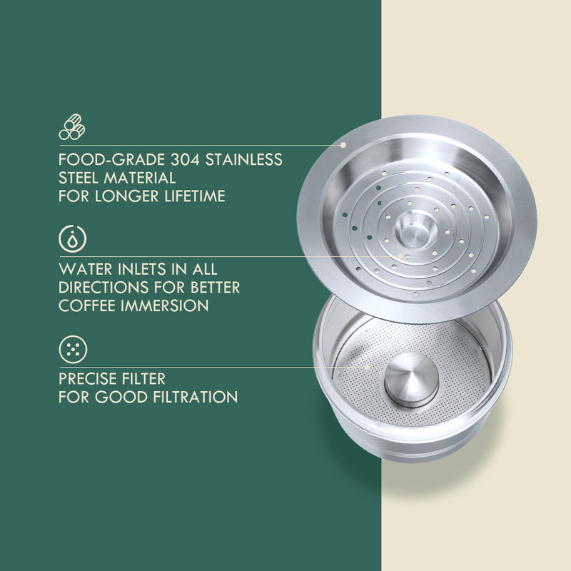 کپسول قهوه آی کافی لاس مدل قابل شارژ کد cafissmio CFS04