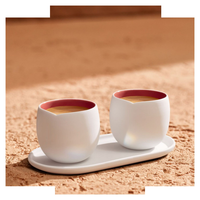 فنجان نسپرسو مدل اوریجین لانگو لیمیتد مجموعه دو عددی به همراه سینی