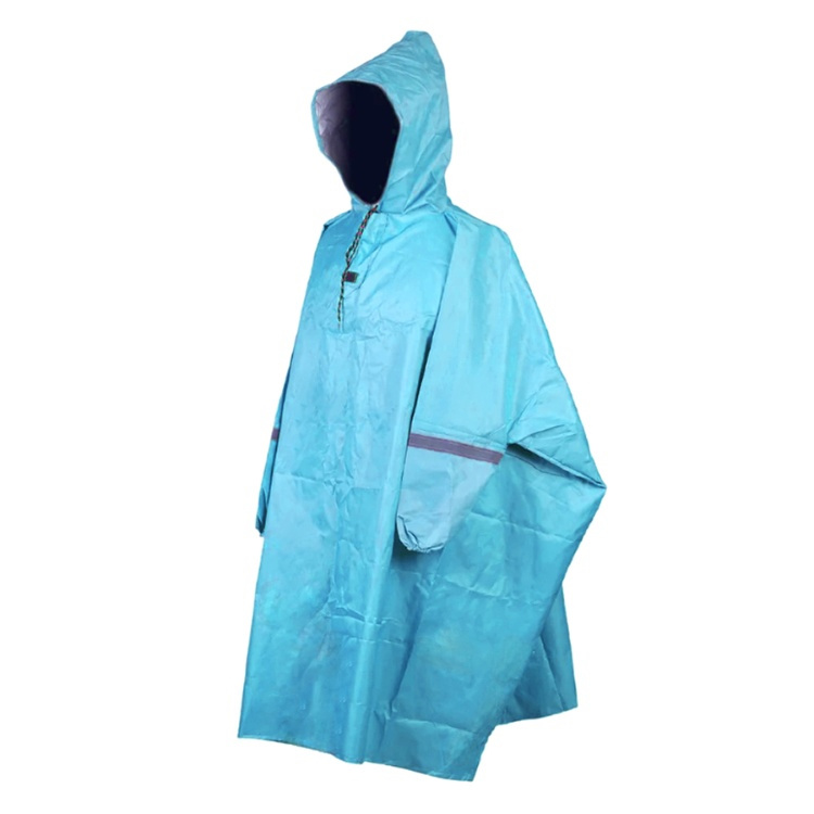 پانچو موتورسواری طرح نورث فیس کد 210 رنگ آبی آسمانی