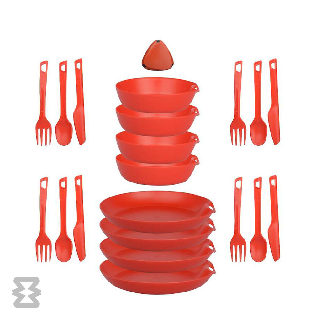 ست ظروف 4 نفره لایف کمپ مدل 21 تکه کد 45833 ست ظروف 4 نفره لایف کمپ مدل 21 تکه کد 45833