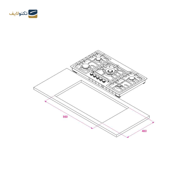gallery-اجاق گاز رومیزی کن مدل IS 9502 copy.png