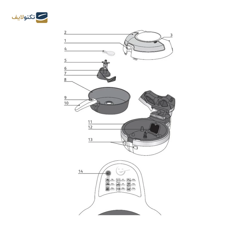 gallery-سرخ کن بدون روغن شیائومی مدل MAF02 copy.png