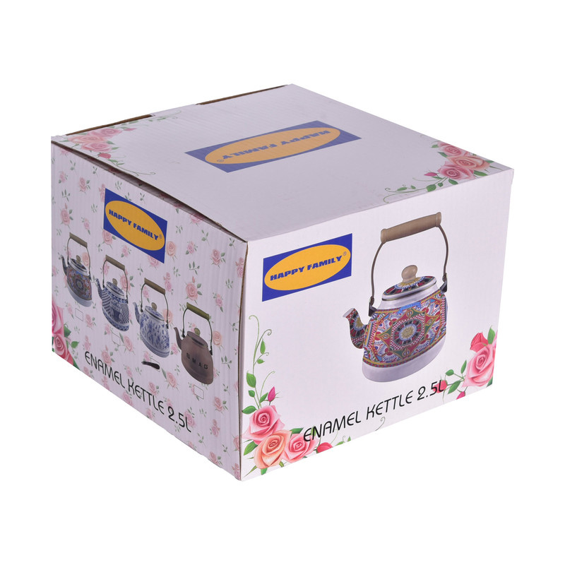 کتری هپی فمیلی طرح سبد  کد 03 گنجایش 2.5 لیتر