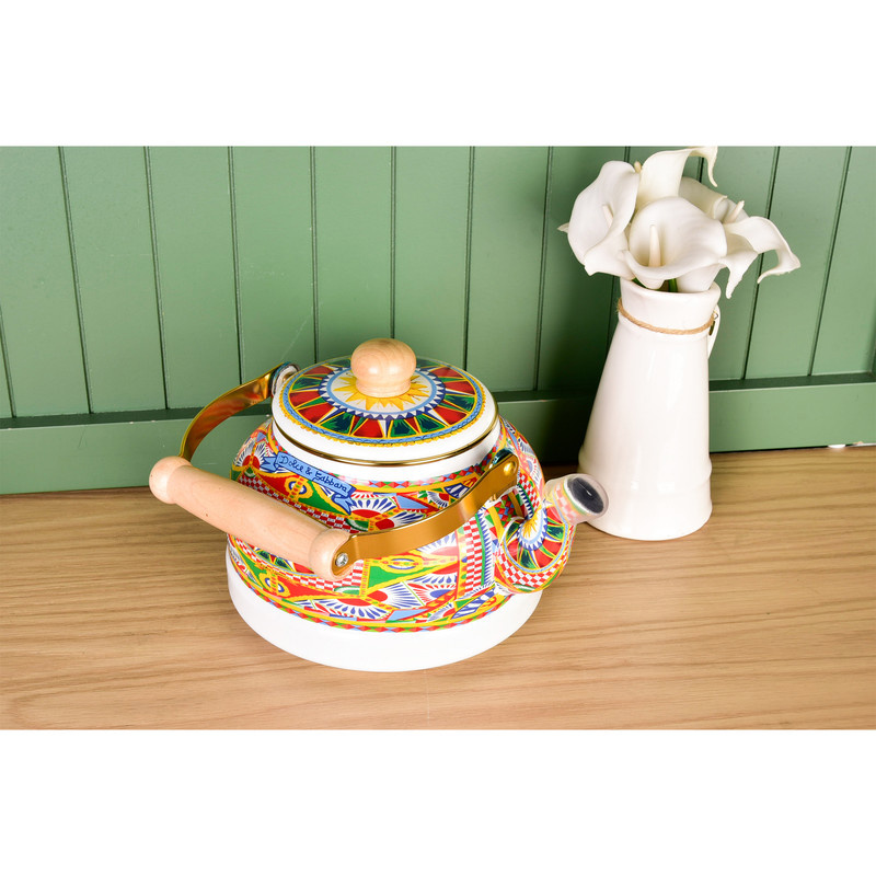 کتری هپی فمیلی طرح خورشید کد 02 گنجایش 2.5 لیتر