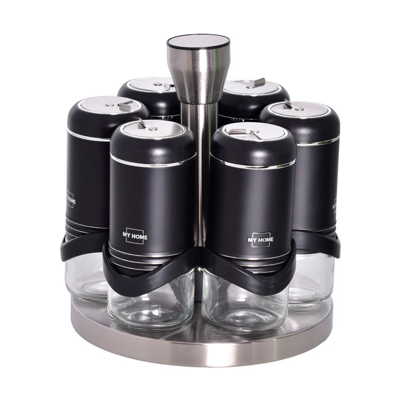 ست جا ادویه 6 پارچه مای هوم کد D به همراه استند