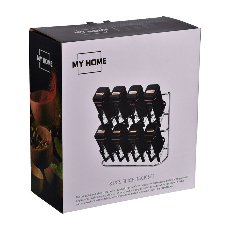 ست جا ادویه 8 پارچه مای هوم کد M به همراه استند