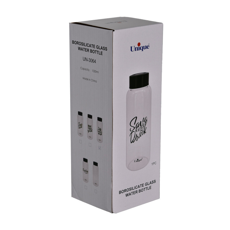 بطری یونیک طرح save water1 کد 3064 بطری یونیک طرح save water1 کد 3064