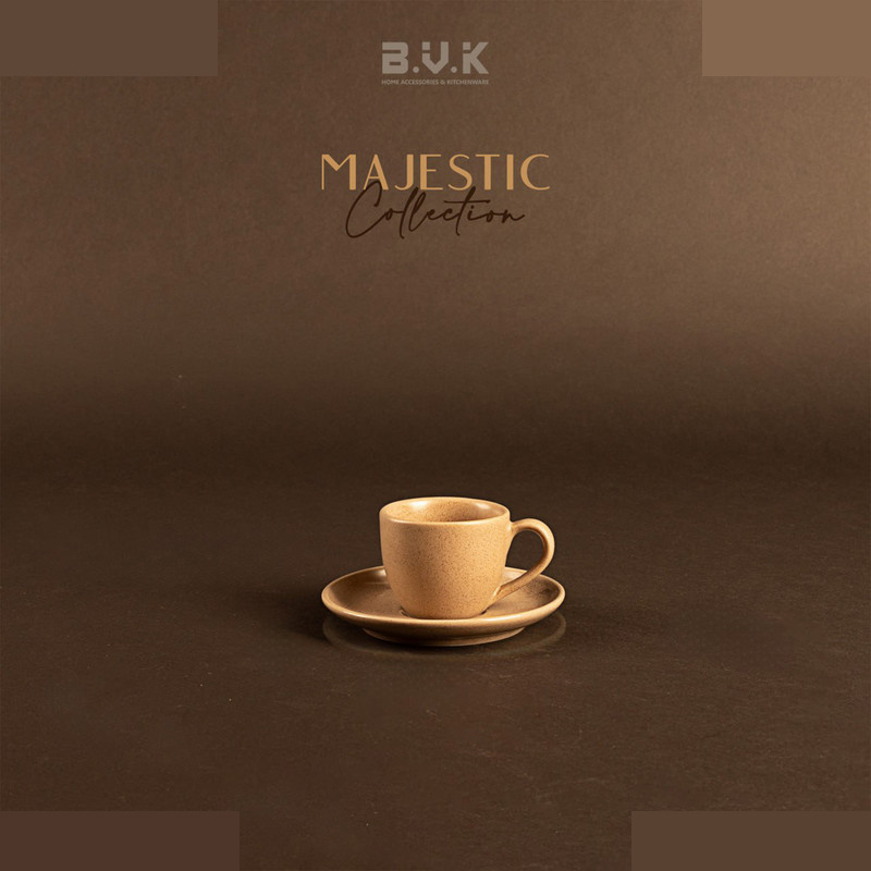 فنجان و نعلبکی تک بی.وی.کی طرح مجستیک  کد 452712