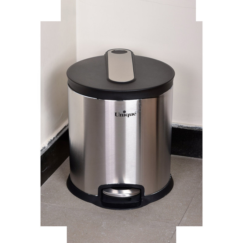 سطل زباله یونیک مدل استیل 14 لیتر کد 4450