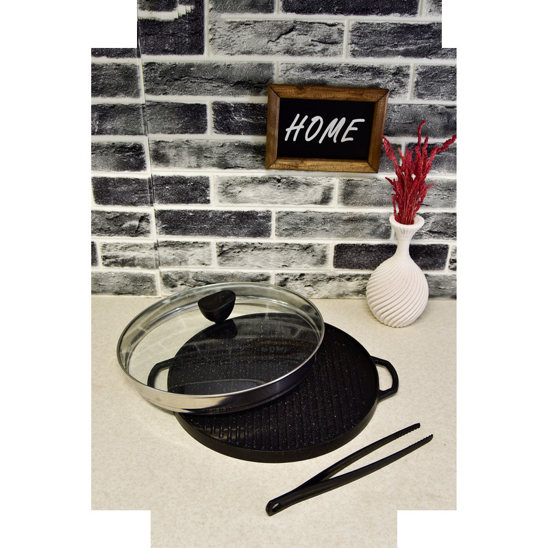 تابه گریل یونیک مدل گرد کد 6029 سایز 34 تابه گریل یونیک مدل گرد کد 6029 سایز 34