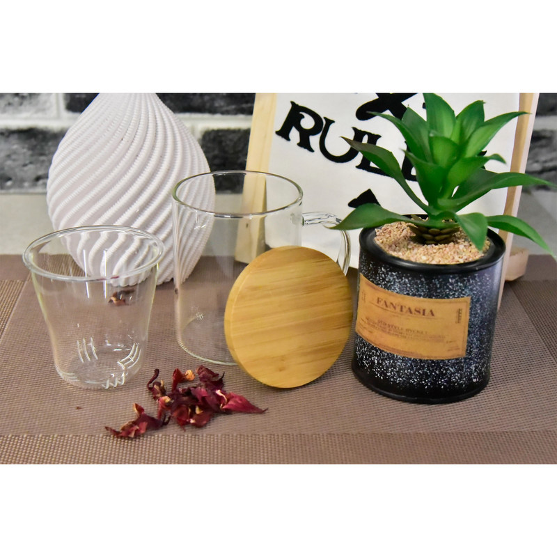 لیوان دمنوش بی.وی.کی مدل شفاف کد 314206