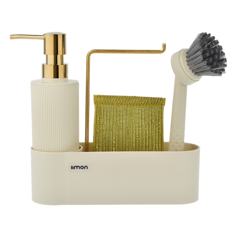 مخزن مایع ظرفشویی لیمون کد RM2124 به همراه استند و فرچه مخزن مایع ظرفشویی لیمون کد RM2124 به همراه استند و فرچه