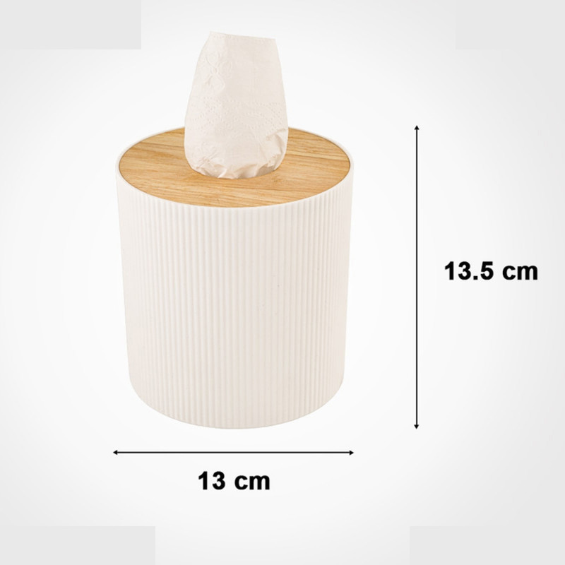 جعبه دستمال کاغذی لیمون مدل استوانه کد 2370 جعبه دستمال کاغذی لیمون مدل استوانه کد 2370