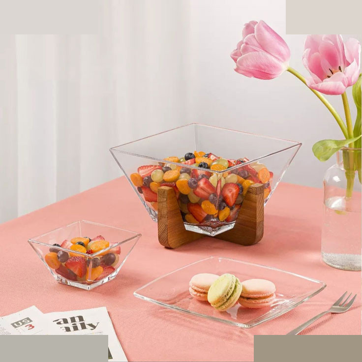 آجیل خوری لیمون مدل پایه چوبی کد 2172