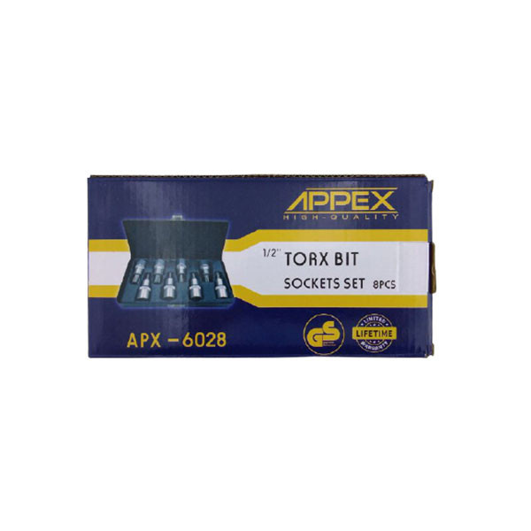 مجموعه 8 عددی سری آچار بیت اپکس کد APX6028