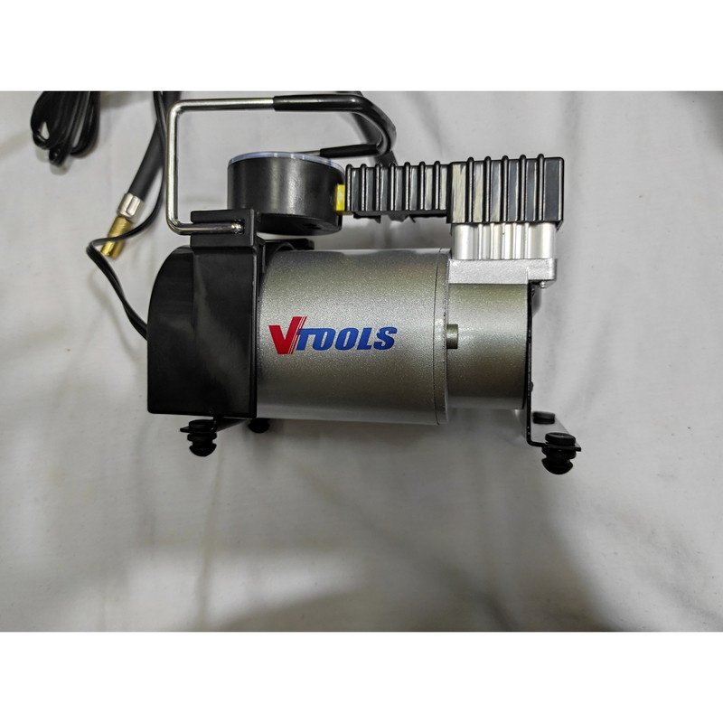کمپرسور هوا وی تولز مدل تک پمپ کد SMT-VTOOLS-PORTABLEAIR COMPERESOR- 12V-100PSI کمپرسور هوا وی تولز مدل تک پمپ کد SMT-VTOOLS-PORTABLEAIR COMPERESOR- 12V-100PSI