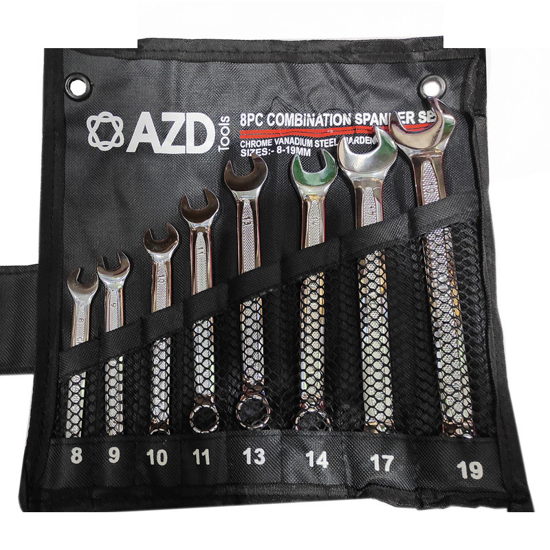 آچار یکسر تخت و یکسر رینگی ای زد دی مدل SMT-SZD-11PCS-INDIATOOLS مجموعه 8 عددی آچار یکسر تخت و یکسر رینگی ای زد دی مدل SMT-SZD-11PCS-INDIATOOLS مجموعه 8 عددی