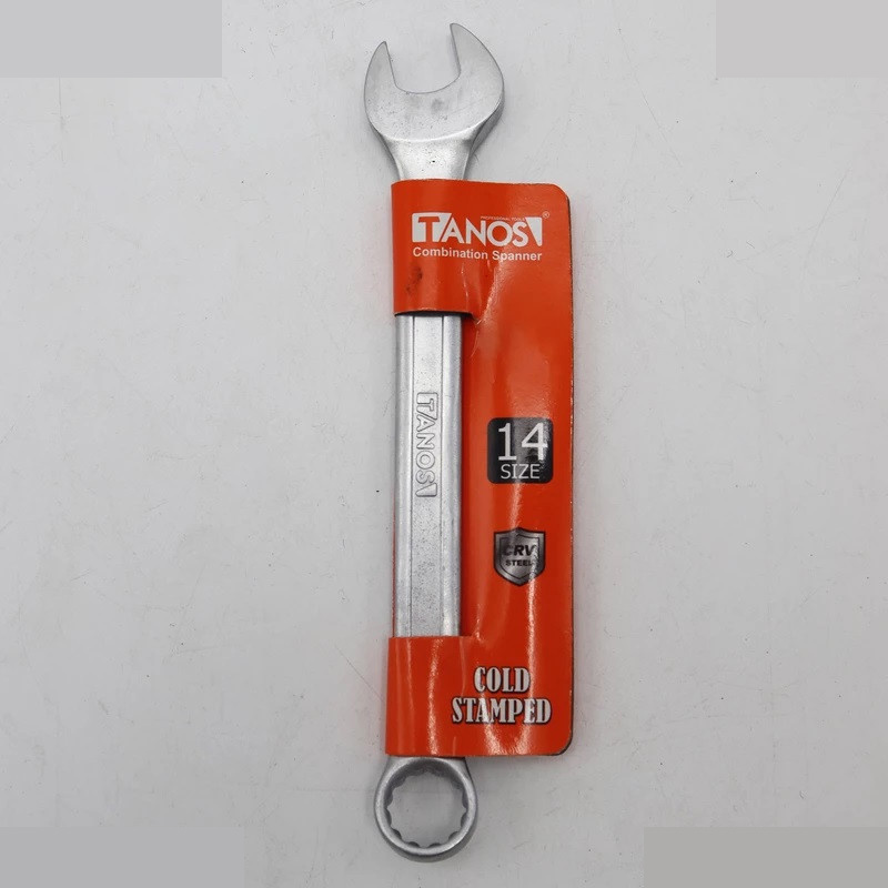 آچار یکسر تخت و یکسر رینگی تانوس مدل SMT-TANOS-14MM-TAKHT-RING سایز 14 میلی متر آچار یکسر تخت و یکسر رینگی تانوس مدل SMT-TANOS-14MM-TAKHT-RING سایز 14 میلی متر