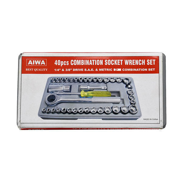 مجموعه 40 عددی آچار و سری بکس آیوا مدل DI-40PCS