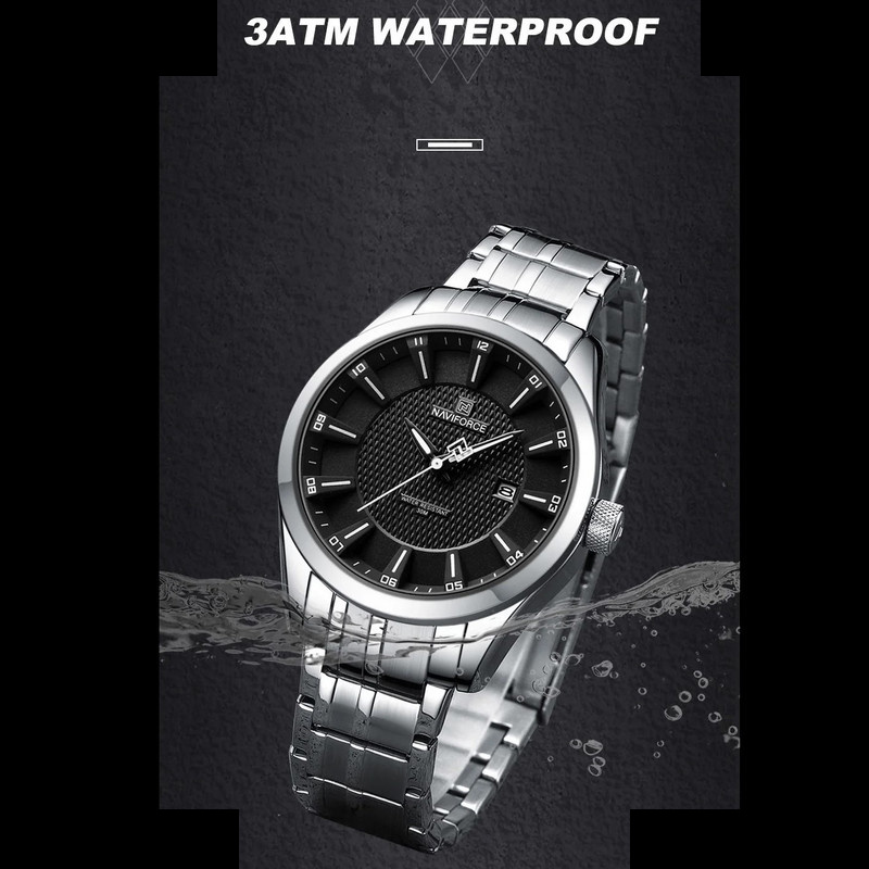 ساعت مچی عقربهای مردانه نیوی فورس مدل NF8032SB ساعت مچی عقربهای مردانه نیوی فورس مدل NF8032SB