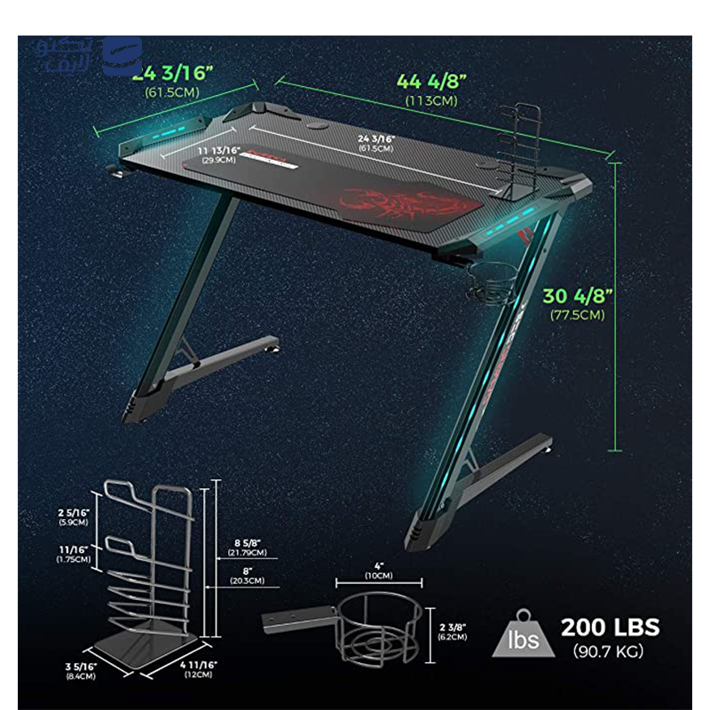 gallery-میز گیمینگ یوریکا مدل GTG-I43 RGB copy.png