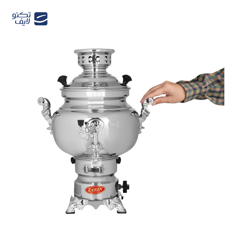 سماور گازی زرین مدل دینا کد 210 ظرفیت 10 لیتر سماور گازی زرین مدل دینا کد 210 ظرفیت 10 لیتر