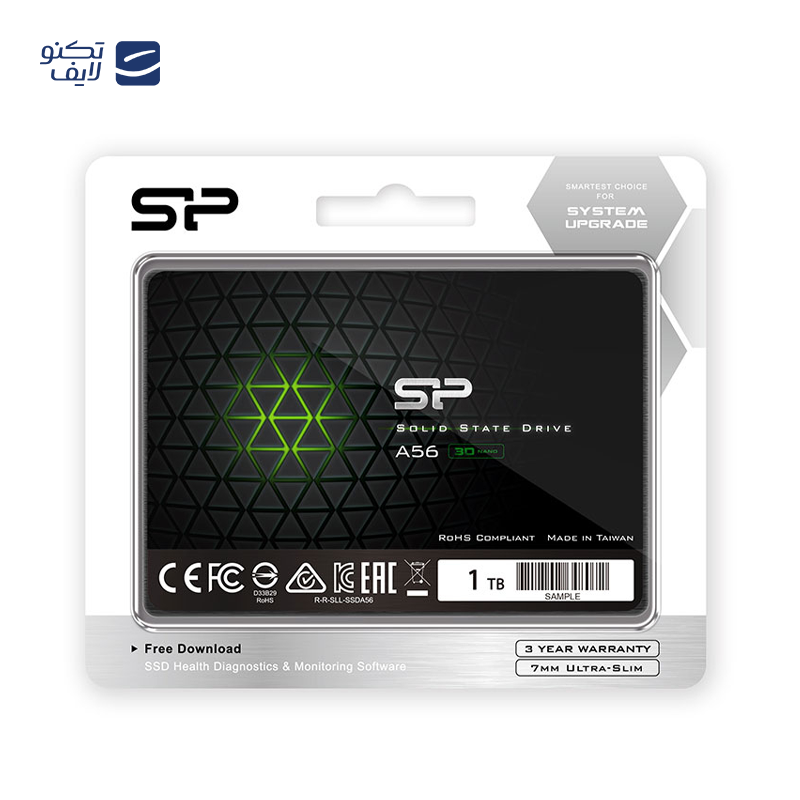 اس اس دی اینترنال سیلیکون پاور مدل A56 ظرفیت یک ترابایت اس اس دی اینترنال سیلیکون پاور مدل A56 ظرفیت یک ترابایت