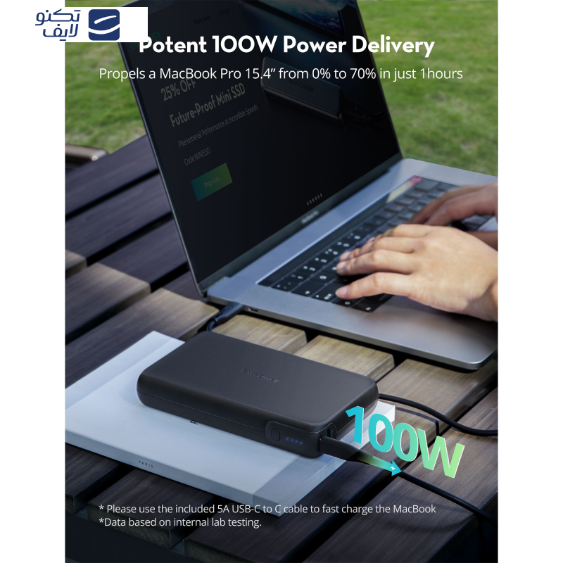 پاوربانک راو پاور مدل RP-PB232 ظرفیت 30000 میلی آمپر ساعت