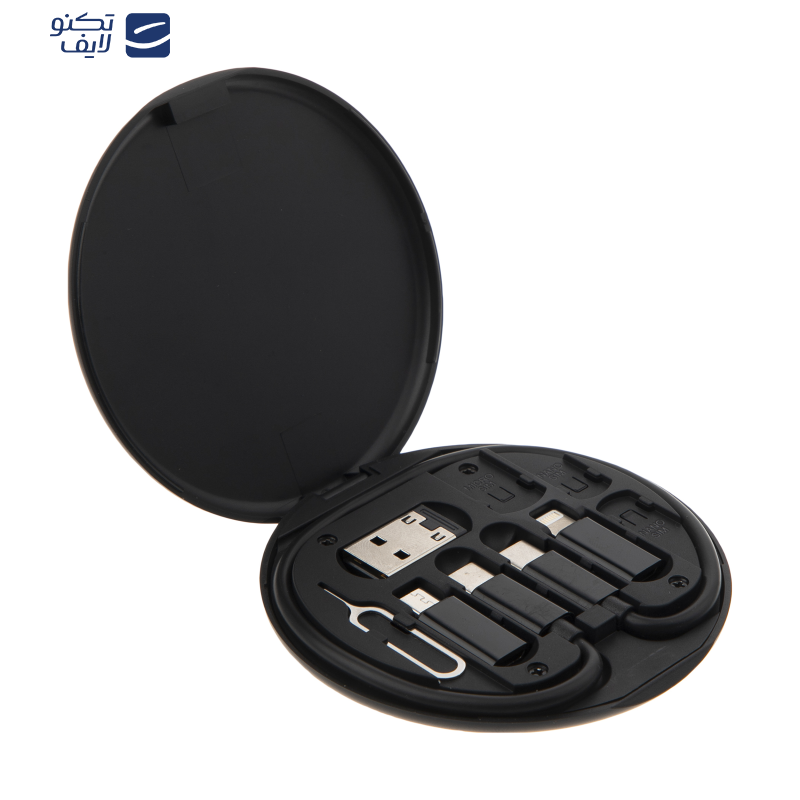 کابل تبدیل USB-C به USB-C / لایتنینگ / USB / micro USB جی بی کیو مدل MAD-01 طول 0.23 متر