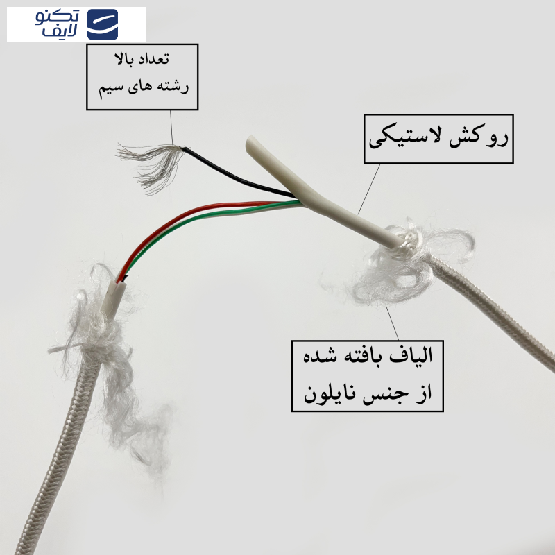 کابل تبدیل USB به لایتنینگ بیاند مدل BUL-501KF CHARGE DATA طول 1 متر