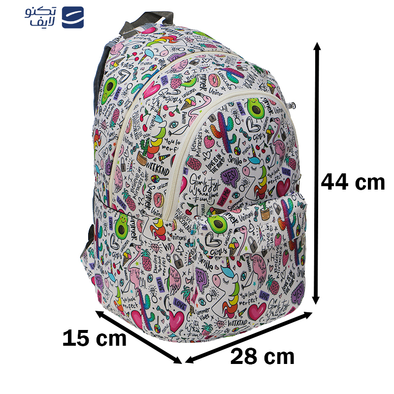 کوله پشتی دخترانه توریث مدل NHH-150003