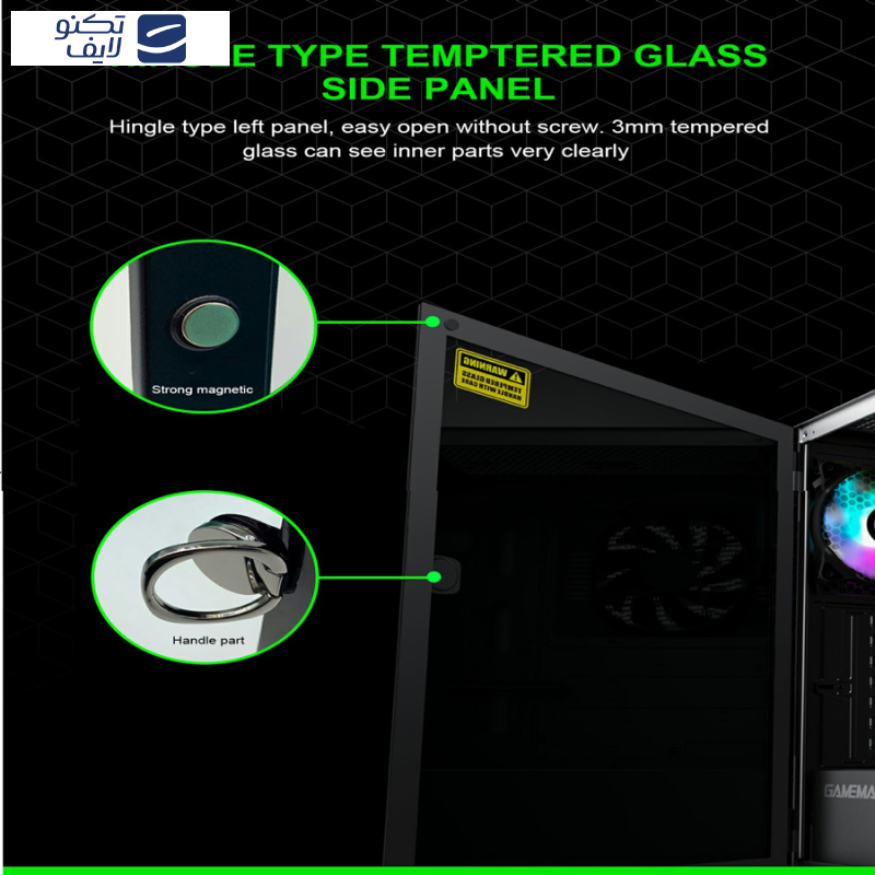 کامپیوتر دسکتاپ گیم مکس مدل Diamond White-GAMING-Animation