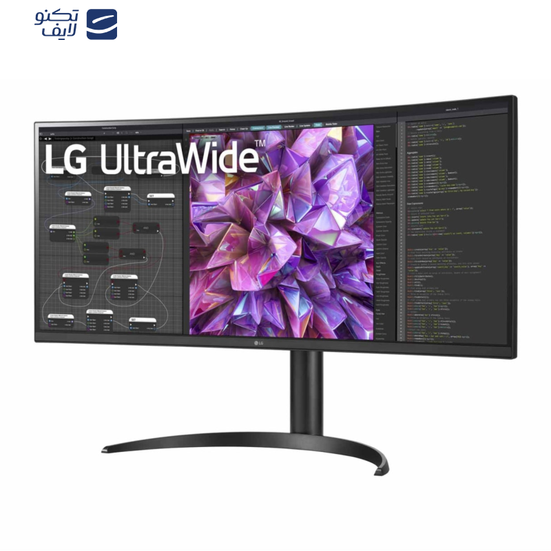 مانیتور خمیده ال جی مدل 34WQ75C-B سایز 34 اینچ