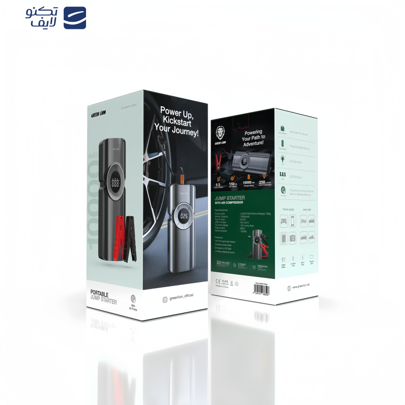 جامپ استارتر خودرو و پاوربانک گرین لاین مدل GLJUMP