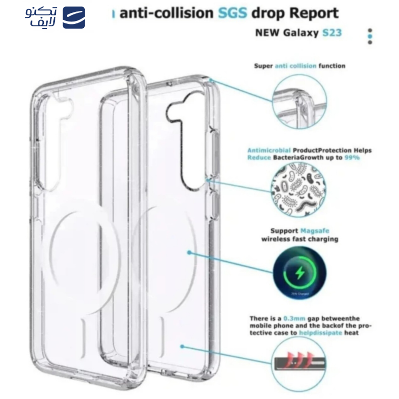 کاور زیفرند مدل Magsafe مناسب برای گوشی موبایل سامسونگ Galaxy S24 FE