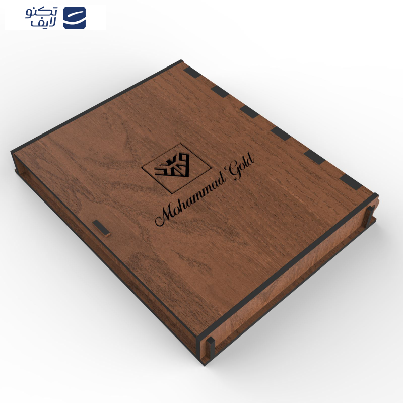 شمش طلا 24 عیار طلای محمد طرح گل رز کد 500