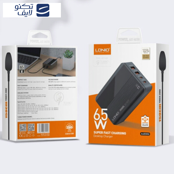 شارژر رومیزی الدینیو مدل A4808Q شارژر رومیزی الدینیو مدل A4808Q