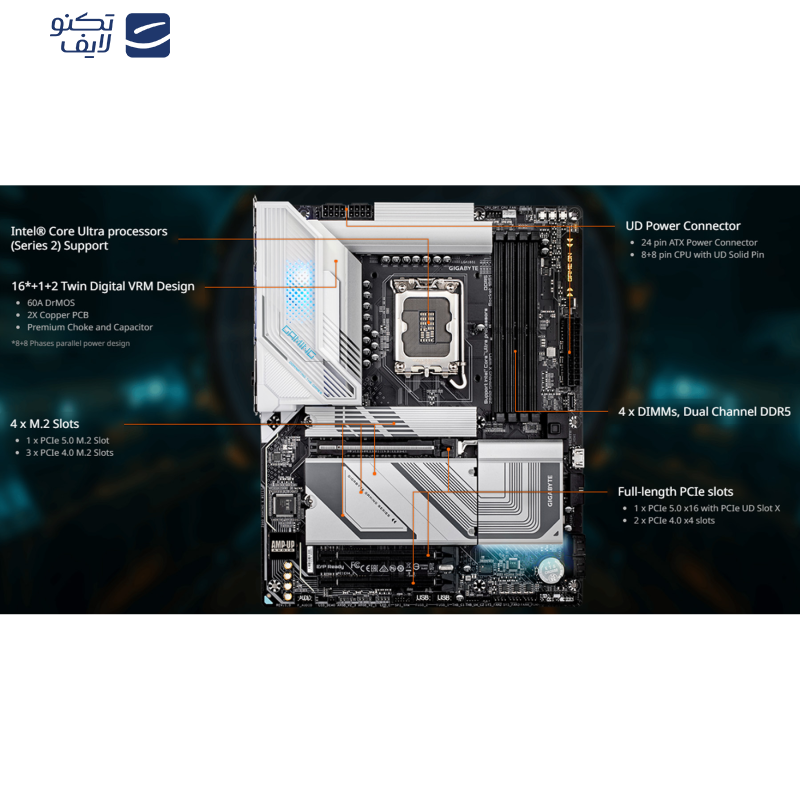 مادربرد گیگابایت مدل Z890 GAMING X WIFI7