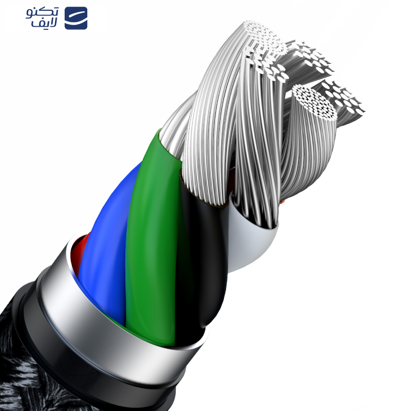کابل تبدیل USB-C به لایتنینگ باسئوس مدل Cafule series metal data cable PD طول 2 متر
