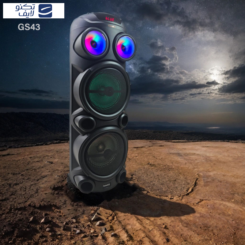 اسپیکر بلوتوثی قابل حمل گلکسبیت مدل GS_43 اسپیکر بلوتوثی قابل حمل گلکسبیت مدل GS_43