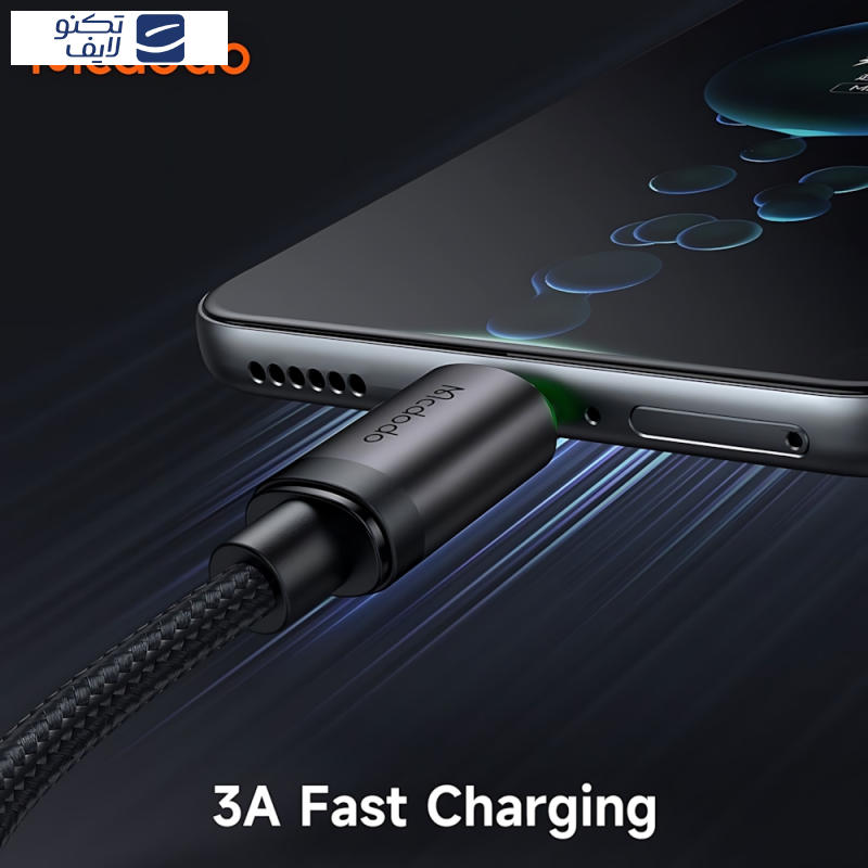 کابل تبدیل USB به USB-C مک دودو مدل MCCA396 LED Version طول 1 متر